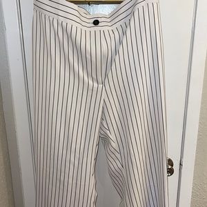 Pin stripped trousers